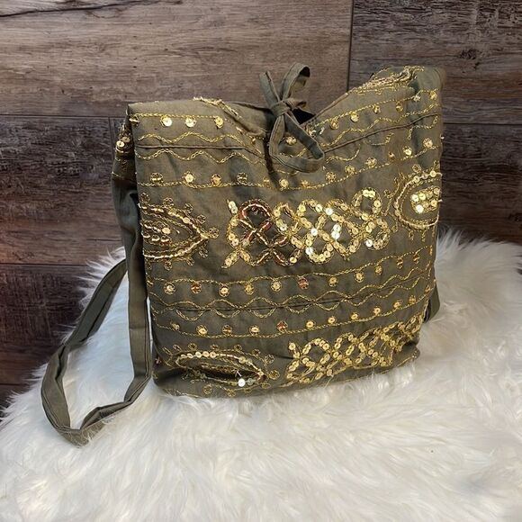 Boho Sack Shoulder Bag - Picture 1 of 8